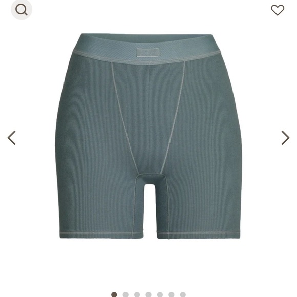 NWOT Skims kyanite cotton rib boxer shorts - Picture 6 of 9